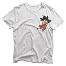 Camisa Kid Goku Peito - Camisas Dragon Ball Estampa Total