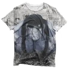 Camisa Sloth Preguiça Mangá - Camisas Fullmetal Alchemist Estampa Total