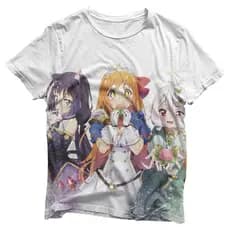 Camisa Trio de Garotas - Camisas Princess Connect Estampa Total