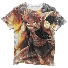 Camisa Natsu - Camisas Fairy Tail Estampa Total