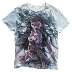 Camisa Nezuko Kamado - Camisas Kimetsu no Yaiba Estampa Total