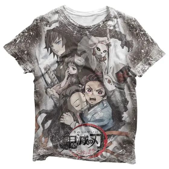 Camisa Personagens - Camisas Kimetsu no Yaiba Estampa Total