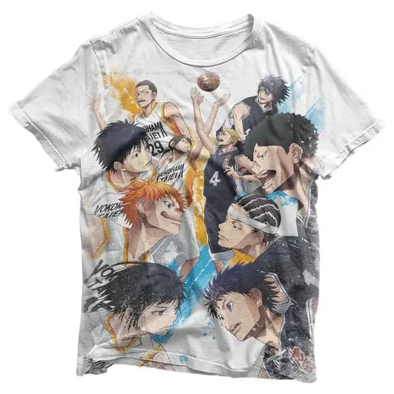 Camisa Times de Basquete - Camisas Ahiru no Sora Estampa Total