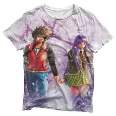Camisa Seiya & Saori - Camisas Casal Estampa Total