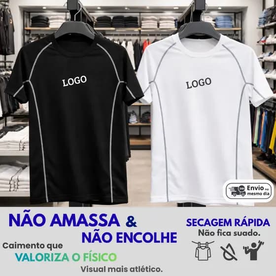 Camisa de compressão Academia Camiseta de Compressão Masculina Blusa de Treino Rash dry fit Termica