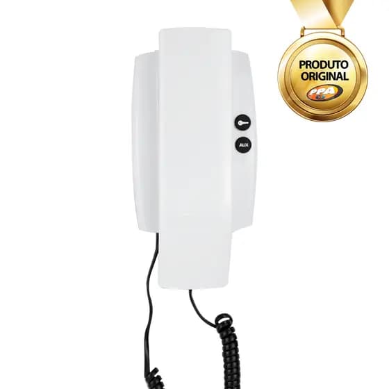 Monofone de Extensão Interfone Porteiro AGL Branco GPM