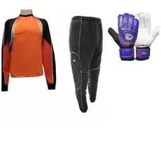 Kit Goleiro Adulto 3 Peças: Camisa M/L + Calça Classic Kanxa + Luva Training Poker cores sortidas