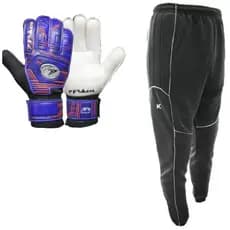 Calça Goleiro Acolchoada Kanxa Classic + Luva Poker Training