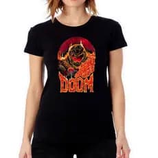 Camiseta Doom Mod 4 Babylook Camisa Feminina