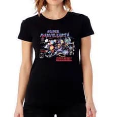 Camiseta Marvel Kart Paródia Mario Babylook Camisa Feminina