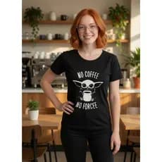 Camiseta  Baby Yoda Grogu Baby look Feminina Acinturada
