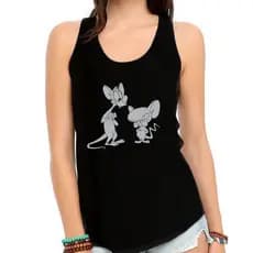 Regata Pinky e o Cérebro Desenho Feminina Blusinha