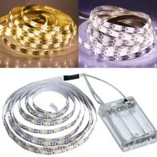 Fita De Led Fio Led De Pilha Autocolante 2m 120 LEDs Cordão Mangueira Decoração Casa Tv Móvel.......