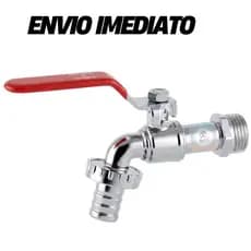 Torneira Esfera com Bico 3/4x 3/4 Jardim Garagem Quintal Tanque de Volta