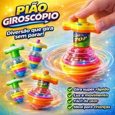 Pião Giroscópio Brinquedo Infantil Brincadeira Criança Lembrancinhas Presente
