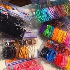 Mini elástico para cabelo silicone várias cores