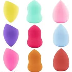 Esponja Gota/Chanfrado/Bolinha Para rosto e Maquiagem Base E Corretivo