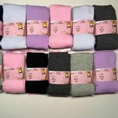 kit 3 unidades Meia Calça Infantil Meia Inverno Menina lisa e estampada