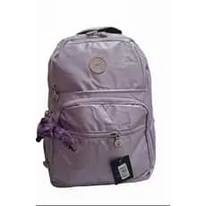 Mochila feminina alto padrao acompanha chaveiro de macaco metalizada