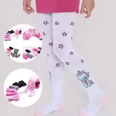 Kit 2 Meia Calça Infantil Grossa Quentinha Fio 40 - 0-12 Anos Infantil sortidAs menino menina