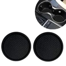 Kit de 2 Bases Para Copo Porta-Copos De Carro De Borracha Macia Universal