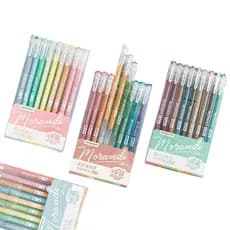 Kit De Canetas De Gel Languo Morandi 9 Cores Multicoloridas de 0.5 Mm Esferográficas