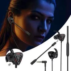 Fones de Ouvido com Fio Microfone Gamer  Fone GM3 Celular Intra Auricular Grave Cancelamento Ruido