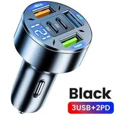 Carregador Veicular Rápido 3.1A de Celular para Carro 2 e 4 Portas Usb Automotivo Isqueiro Adaptador