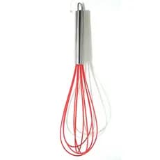Batedor Fouet Silicone 29 cm Cabo Aço Inox