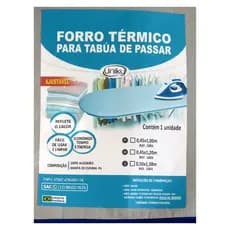 Forro Térmico Espumado p/ Tábua de passar Roupa Ajustável c/ viés e Cordinha