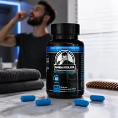Multivitaminico para crescimento e fortalecimento de Barba Robusta Cresce Fortalece Foliculos