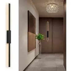 Luminária Arandela De Parede Vertical 70cm em Alumínio Slim Moderna Luz Indireta de Led
