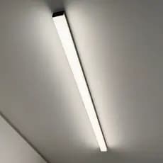 Luminaria Teto Led Sobrepor 60cm Tubular Linear Retangular Inteligente para Escritório Sala