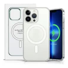 Capa Capinha Premium Com Magsafe Acrilica Para iPhone 11 12 13 14 15 16 Plus Pro Max