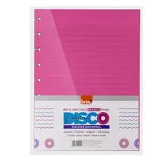 Refil Para Caderno Disco Colegial Colorido 90g/m² 40 Folhas CD1046 Brw