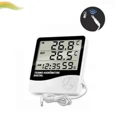 Termo Higrometro Medidor Temperatura Umidade Sensor Externo