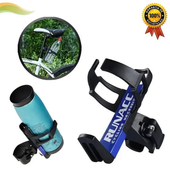 Suporte Caramanhola Preta De Squeeze Garrafinha De Agua Para Bike Bicicleta Ciclismo Gira 360oC