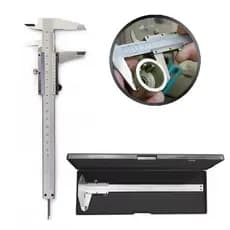 Paquimetro Analogico Profissional 150mm 0,1mm Em Aco Inox Com Estojo