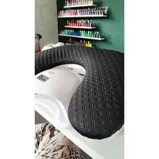 Apoio de Mão - Apoiador de mão Comfort Preto com Branco - Nail Designer Manicure-Alongamento de unha