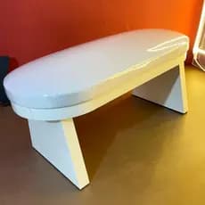 Apoio de Mão - Apoiador de Mão MDF Premium Branco Gliter -Nail designer Manicure-Alongamento de Unha