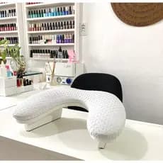 Apoio de Mão - Apoiador de Mão Comfort Branco - Nail Designer Manicure- Alongamento de Unha