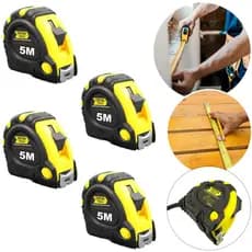 Trena Manual Emborrachada 5 Metros Profissional Kit 4 Uni.