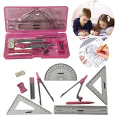 Conjunto Escolar Para Desenho Geométrico 10 Itens - Acrilex