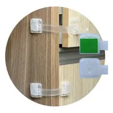 Kit 06 Travas Gaveta  Criança Incolor Infantil Transparente
