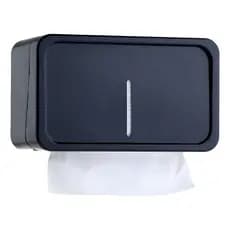 Dispenser Toalheiro Papel Interfolha Preto Moderno Banheiro