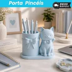 Porta Canetas Organizador de Mesa Multifuncional | Suporte para Lápis, Marcadores, Material de Escritório | Porta Caneta