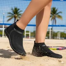 Bota Beach Tennis Aquática Neoprene Solado Borracha Maleável Costurado Pesca Trilha Cachoeira Praia