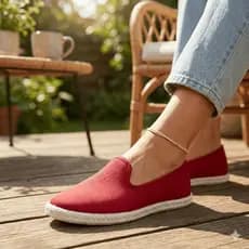 Sapatilha Feminina Slip On Sem cadarço Confortável Calce Fácil  Leve Macia Flexível Casual Dia a Dia