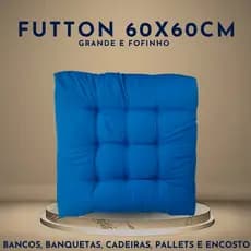 Assento Almofada Grande Cheia Cadeira Sofá Poltrona Decorativa Banco Pallet Futon 60x60CM