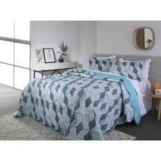 Colcha Paris Color Art Queen 240Cmx260cm 2 Porta-Travesseiro